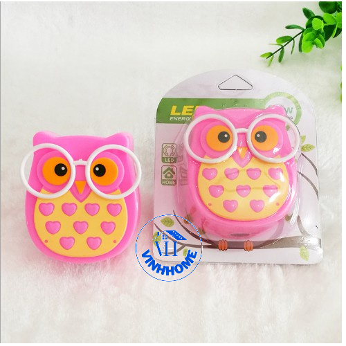 Đèn ngủ cảm biến ánh sáng hình chú chim cú mèo nhỏ nhắn xinh xắn dễ thương vinhhome.store