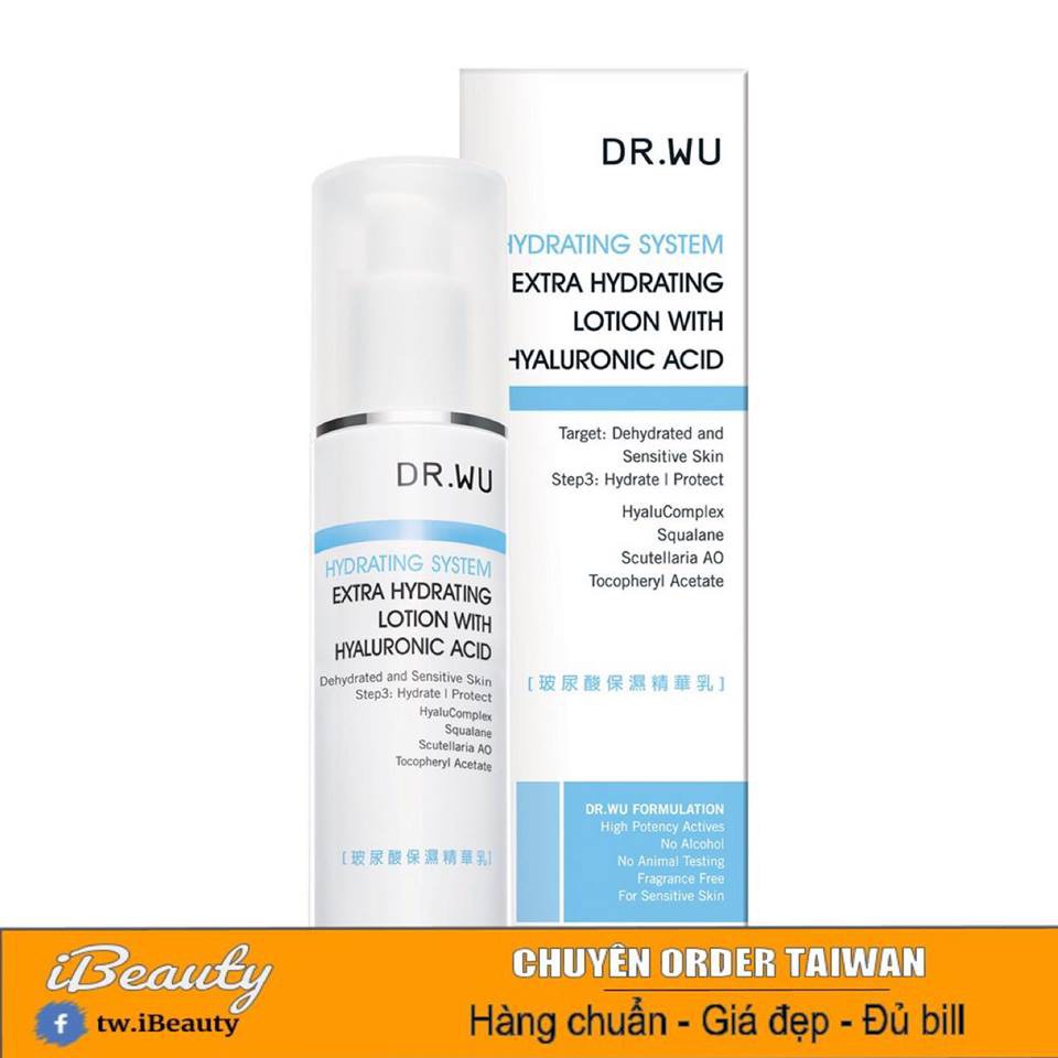 Kem dưỡng cấp nước Dr. Wu Hyaluronic Acid Lotion 50ml drwu
