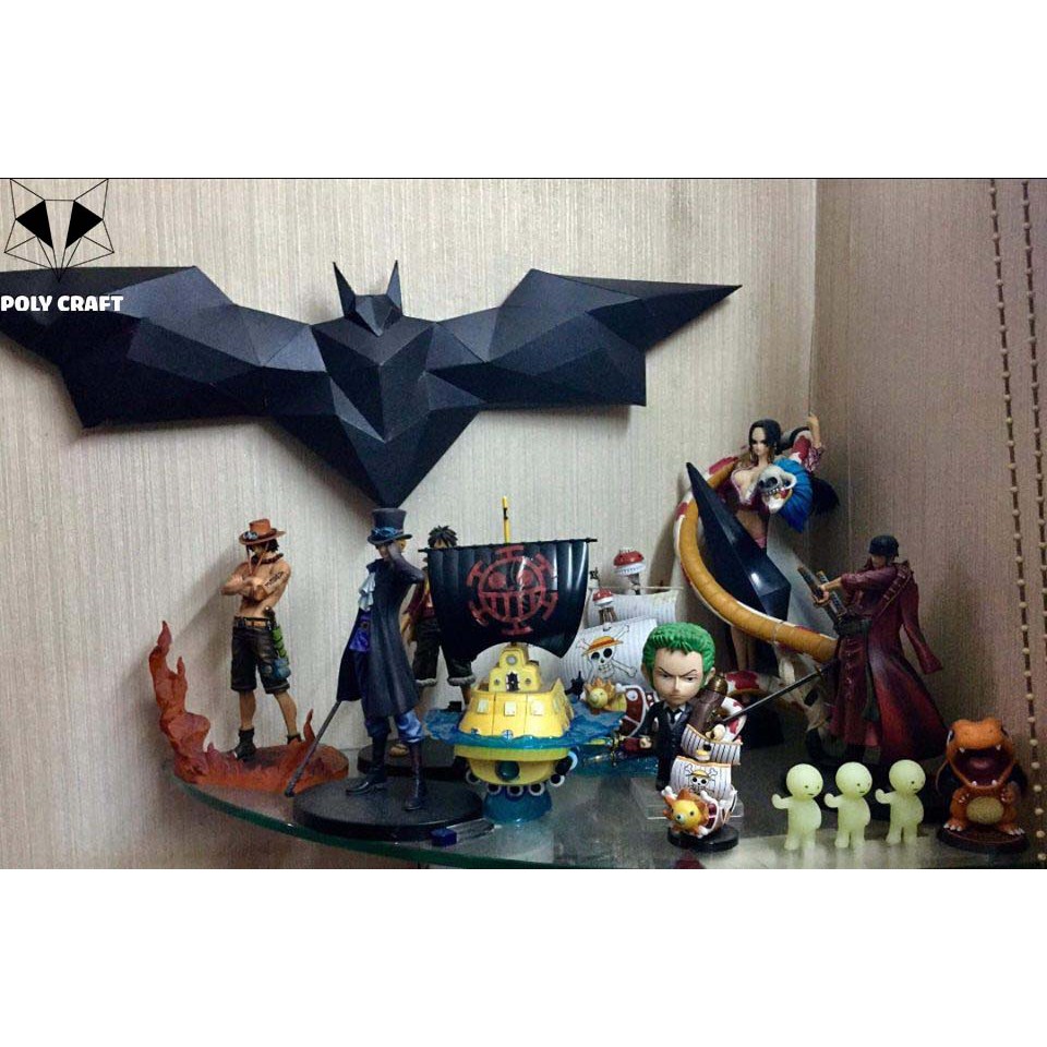 Mô Hình Giấy 3D Logo Batman - Mô Hình Nhân Vật | Bibione.Vn