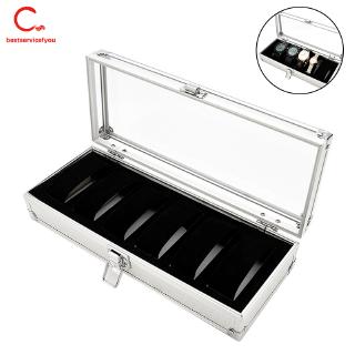 Hộp Đựng Đồng Hồ 6 Ngăn Bằng Nhôm