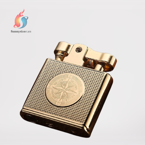 Hộp-Quẹt-Bật Đánh Lửa Đá Honest BCZ 707 Kiểu Cối Cổ Đánh Lửa Tự Động Cao Cấp
