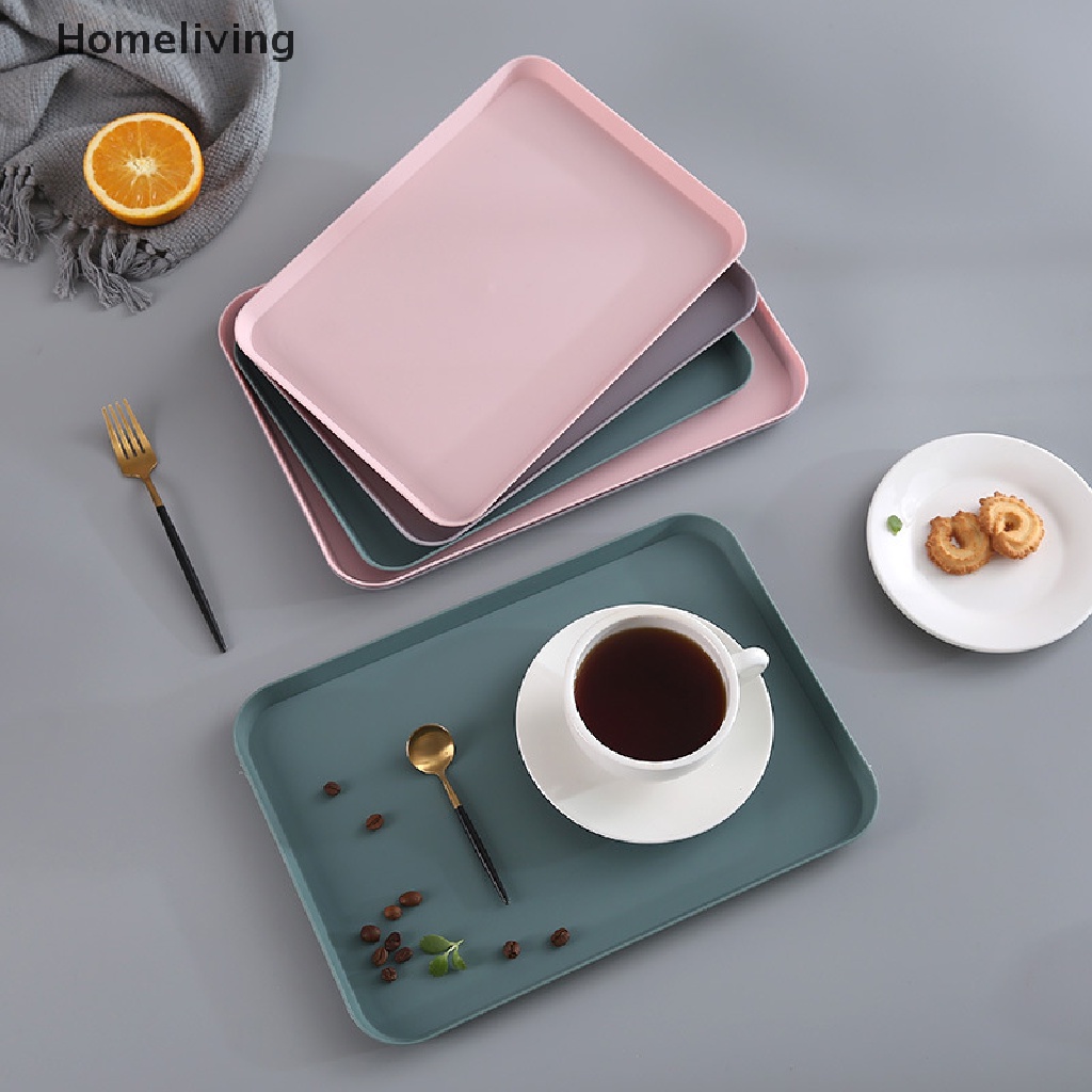 Khay Nhựa Đựng Trái Cây Hình Chữ Nhật Phong Cách Bắc Âu