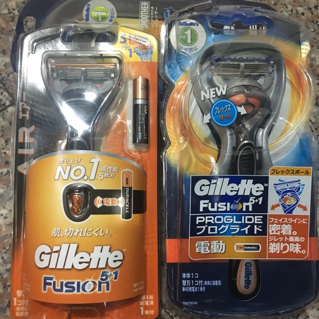 Bàn cạo râu Gillette Fusion pin Nhật