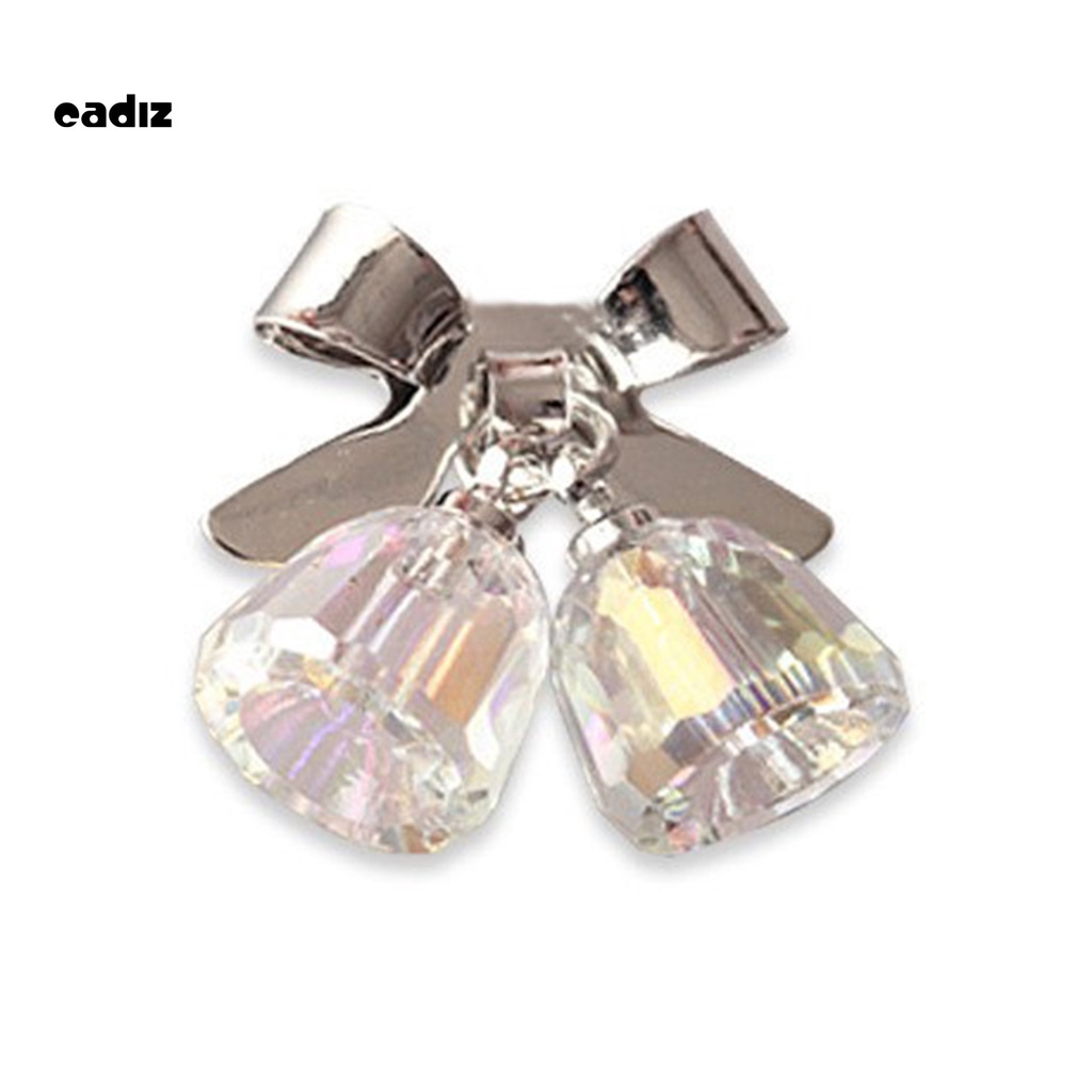 [Hàng mới về] Phụ kiện hình nơ và chuông 3D trang trí móng tay thời trang xinh xắn cho nữ