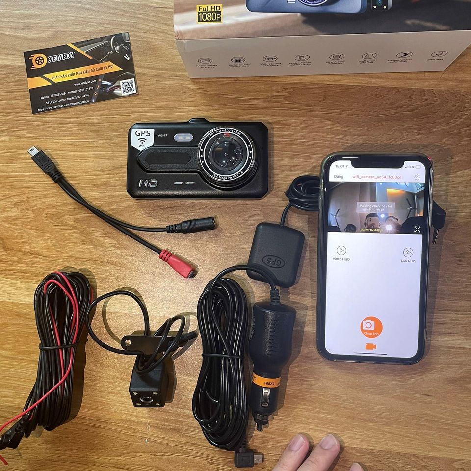 Cam hành trình x4 Plus có Gps hiển thị tốc độ và kết nối điện thoại
