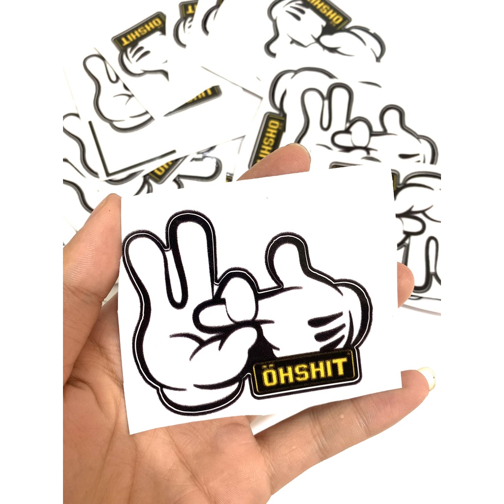Tem Sticker Ngón Tay 3 Lớp Siêu Đẹp