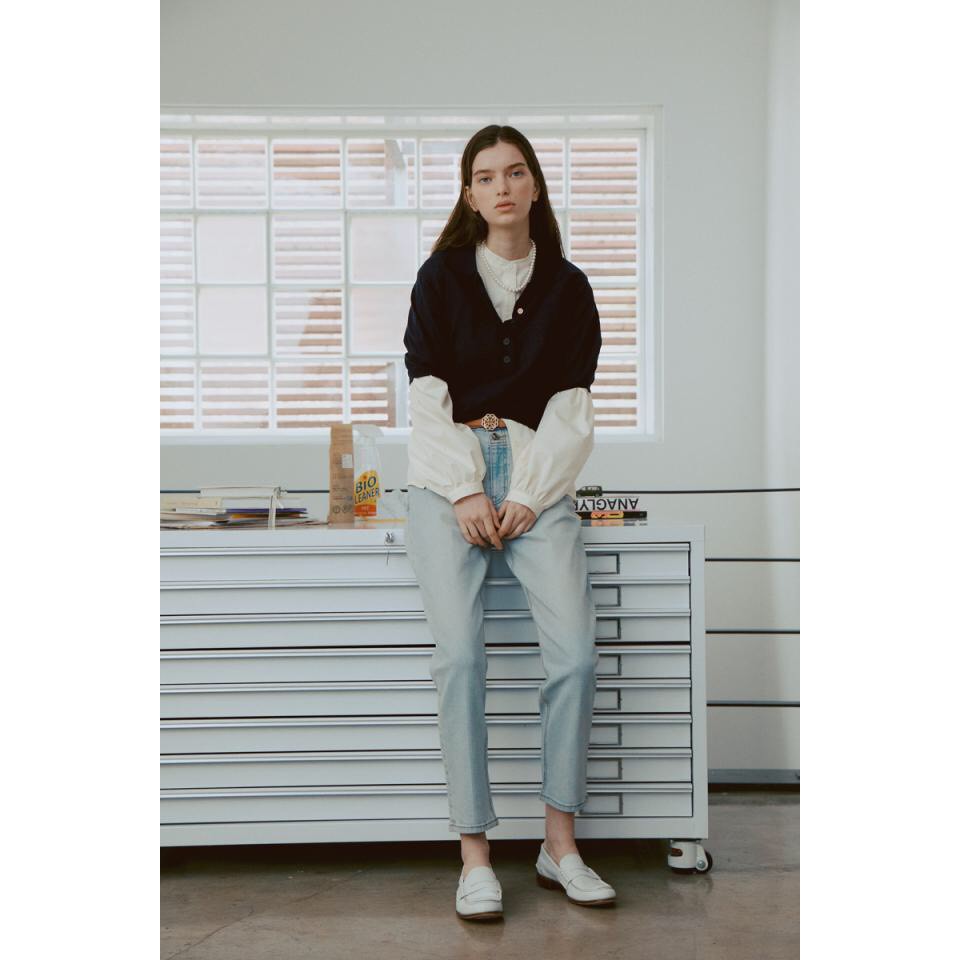 Quần jeans 2 nút dáng baggy xuất khẩu dư xịn