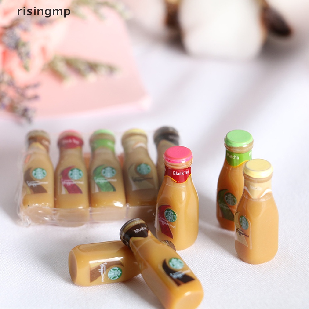 Set 1 / 5 Chai Cà Phê 1 / 12 Dùng Để Trang Trí Nhà Búp Bê ♨Trên đó