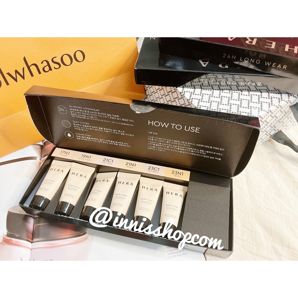 Minisize Kem nền che khuyết Hera Silky Stay 24H Longwear Foundation