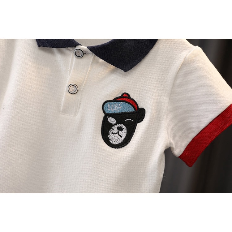 Set Áo Thun polo + Quần Short Thời Trang Cho Bé