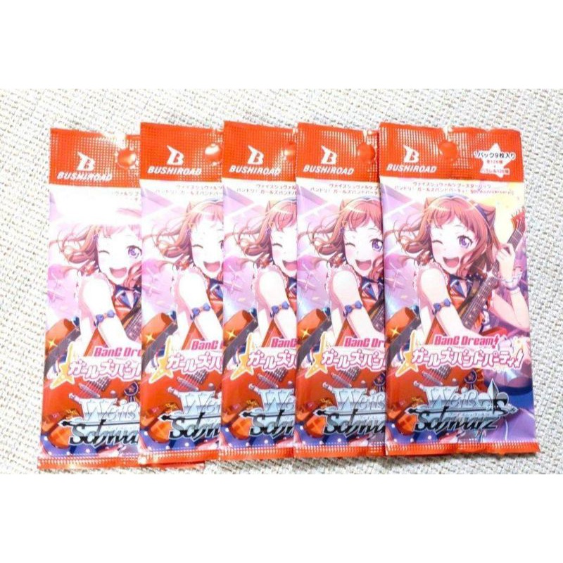 01 Gói thẻ trò chơi Weiss Schwarz BanG Dream! Girls Band Party! kỷ niệm lần thứ 5