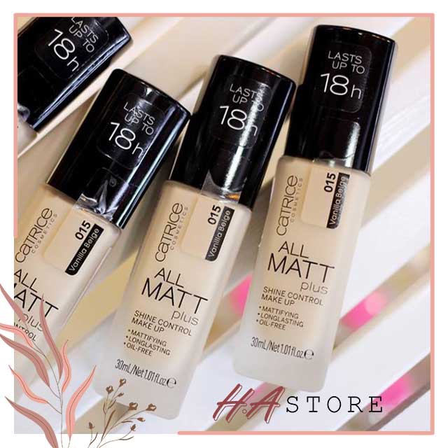 Kem Nền Catrice All Matt Plus Shine Control Make Up 18h