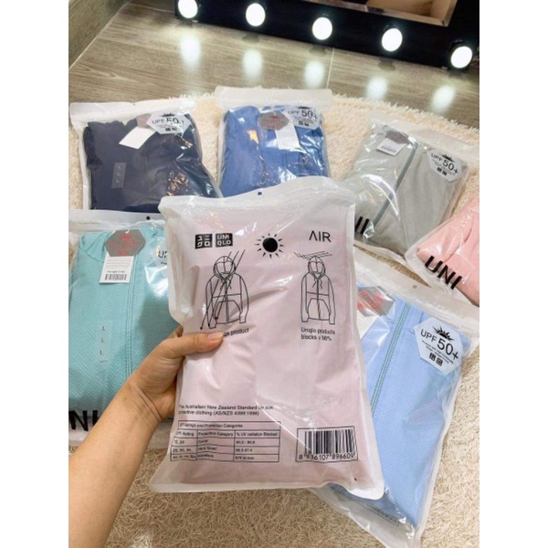ÁO CHỐNG NẮNG 2 LỚP UNIQLO KIM CƯƠNG THÔNG KHÍ