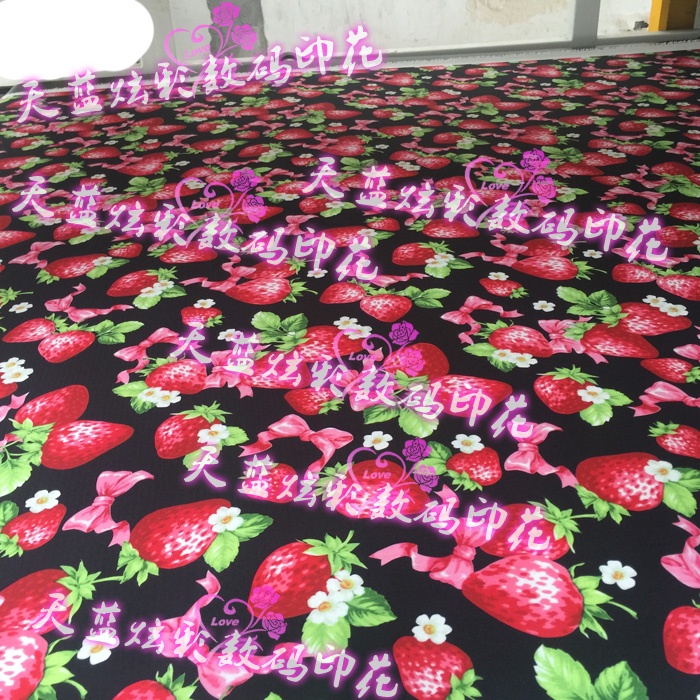 Digital Printing Processing Custom Pure Cotton Cloth Silk Cloth Flower Printing Direct Jet Printing And Dyeing Polyester