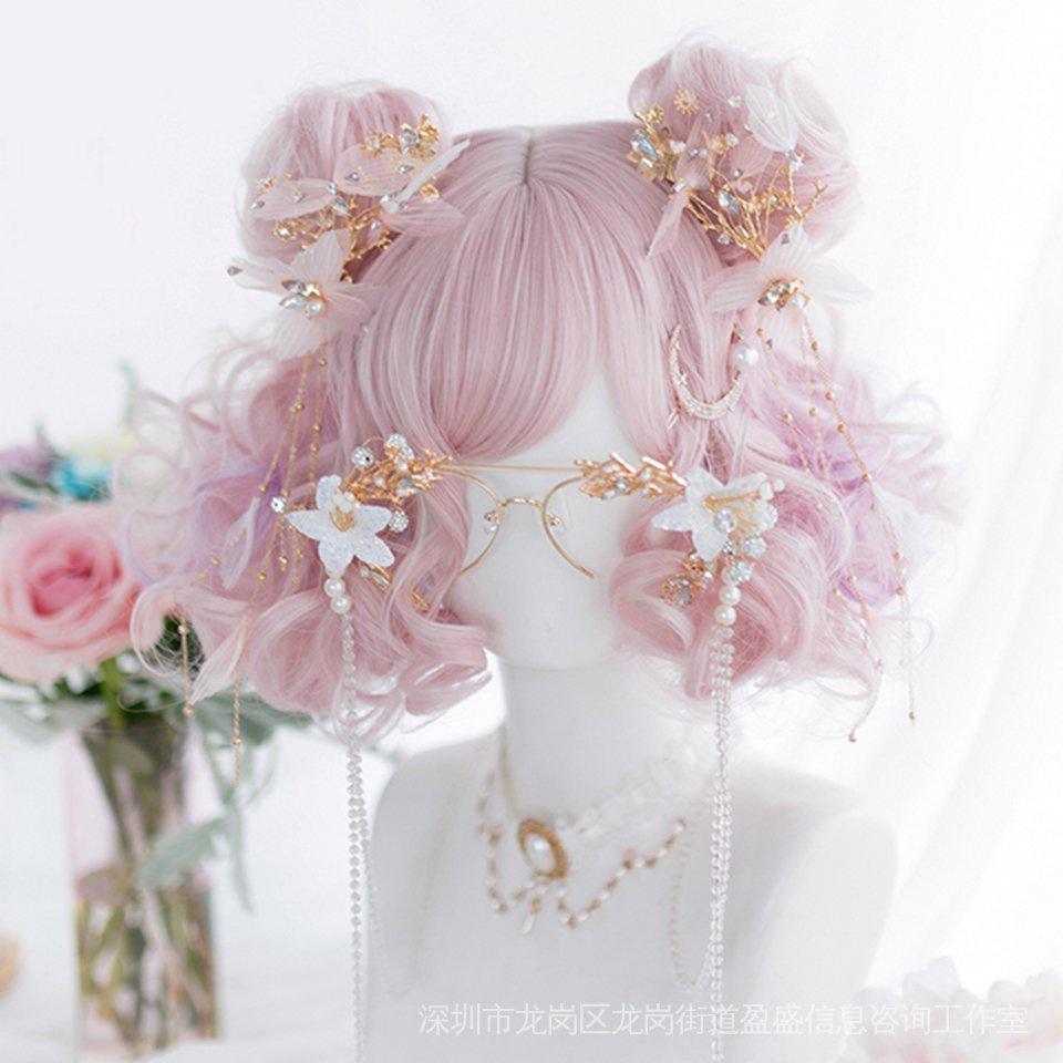 Tóc Giả Ngắn Sợi Tổng Hợp Nhiều Màu Sắc Phong Cách Lolita Dành Cho Nữ