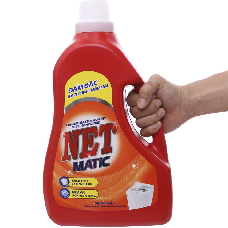 Nước Giặt NET Matic đậm đặc 3,6kg chai