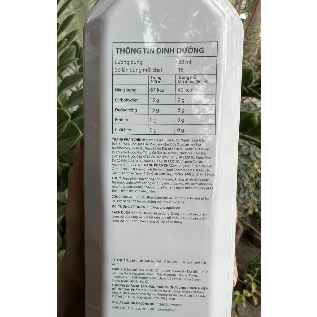 [Cặp 2 Chai 900ml Mẫu Mới] (Có Video) Nuskin G3 - Nước Gấc G3