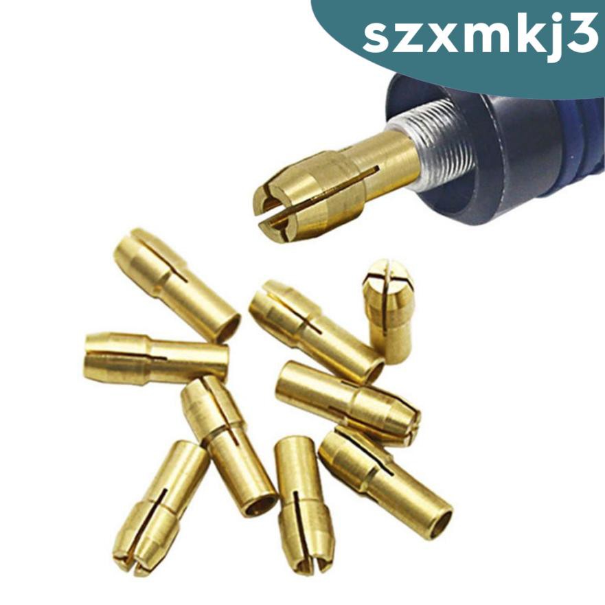 10 Đầu Kẹp Mũi Khoan Điện Mini 0.5-3.2mm 4.8mm