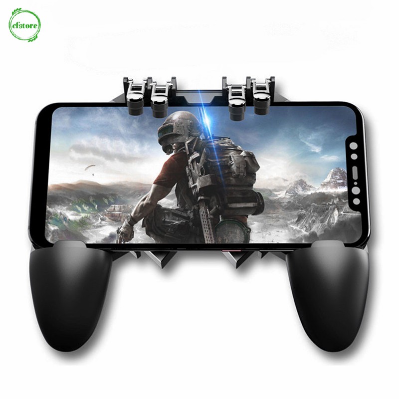 Tay cầm gắn rời tỳ 6 ngón AK66 hỗ trợ chơi game PUBG dành cho điện thoại di động