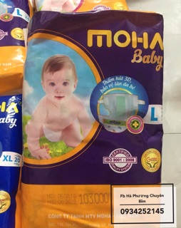 Tã dán Moha M28 L24 Xl20 miếng