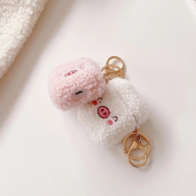 1 Vỏ Bảo Vệ Hộp Sạc Tai Nghe Airpods 1 2 Pro Bluetooth Bằng Vải Bông Hình Chú Chó Teddy Dễ Thương Thời Trang