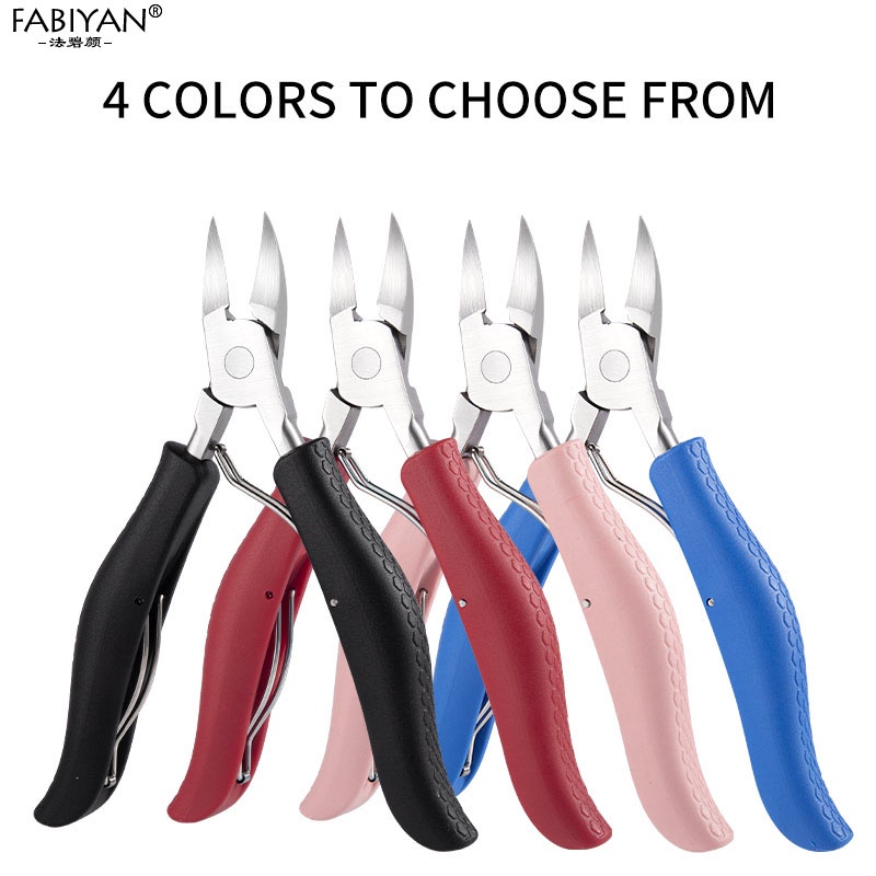 Kềm cắt móng chân làm từ thép không gỉ chuyên nghiệp Fabiyan gồm 4 màu sắc tuỳ chọn