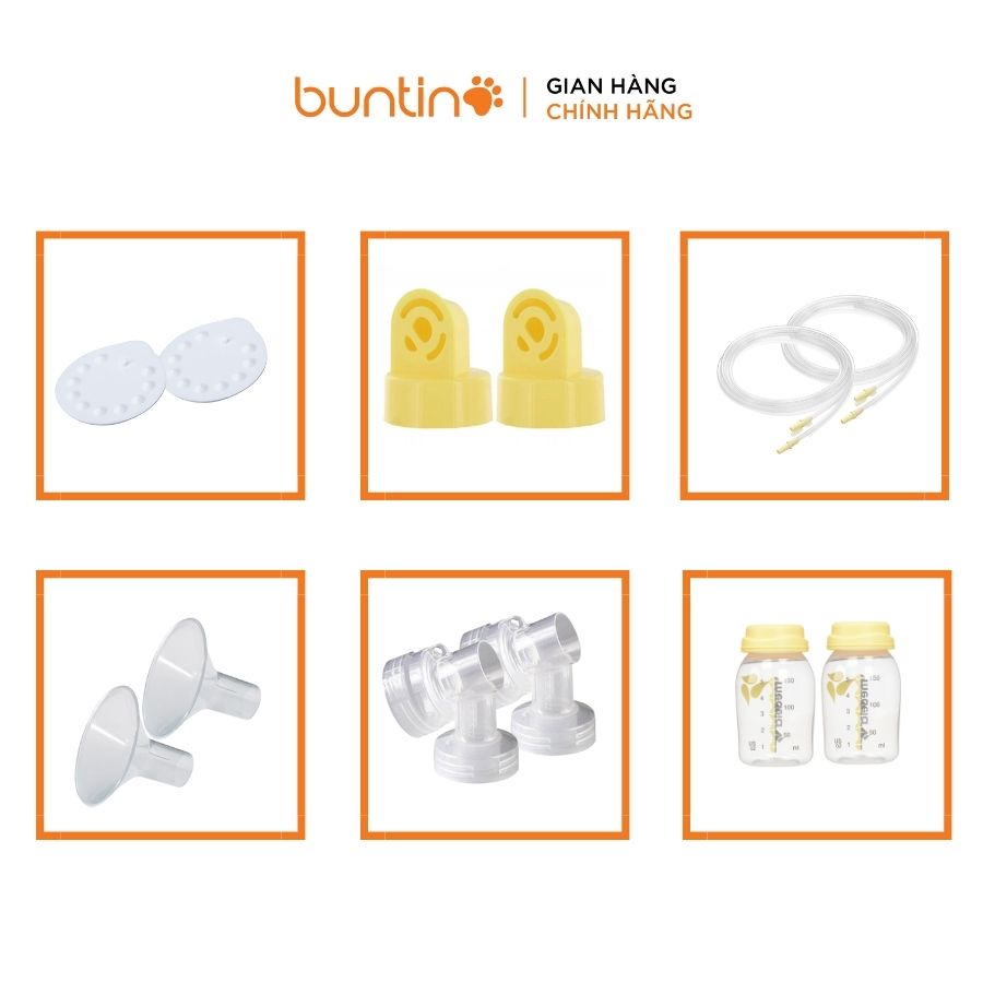 Bộ Phụ Kiện Máy Hút Sữa Medela Pump Chính Hãng (Cổ Nối, Lá Van, Dây Khí, Bình Sữa, Van Vàng, Phễu, Núm ti,...) ME_PK01