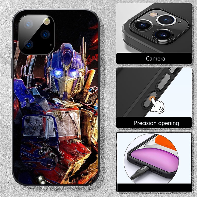 Ốp Điện Thoại Silicon Mềm Hình Optimus Prime Transformers Wzi94 Cho Iphone 5 5s 6 6s 7 8 11 Pro Max Plus Se Xr