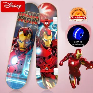 Ván trượt trẻ em siêu cấp cao cấp USA  bánh xe ánh sáng Dispney Ironman - Spiderman - Caption