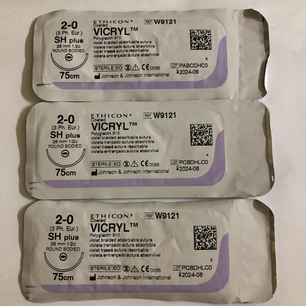Chỉ phẫu thuật tự tiêu Vicryl (Polyglactin) 2/0