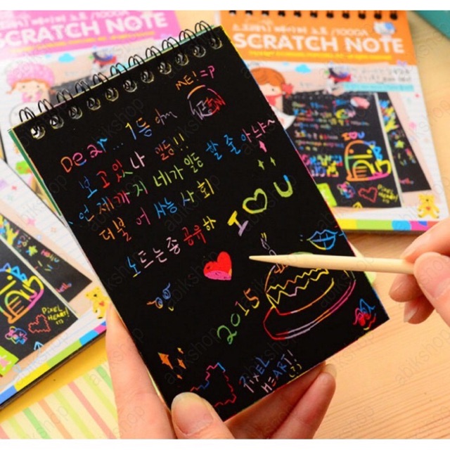 Sổ tay ma thuật Scratch note cực kỳ cute và độc lạ A203