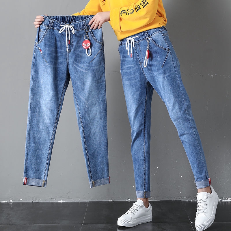 Quần Jeans Lưng Thun Phong Cách Hàn Quốc Cho Nữ | BigBuy360 - bigbuy360.vn