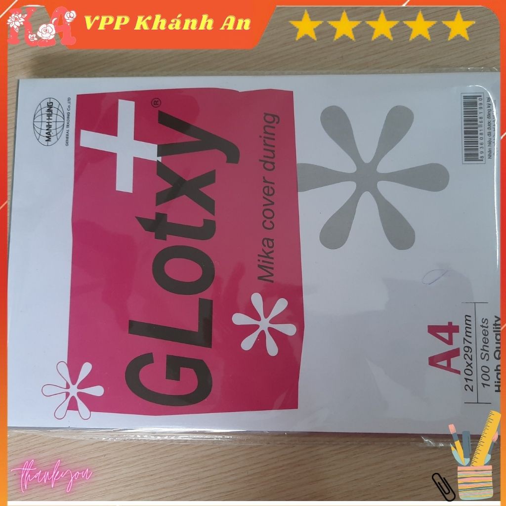 Bìa bóng kính A4 đóng sổ mỏng, trung, dày