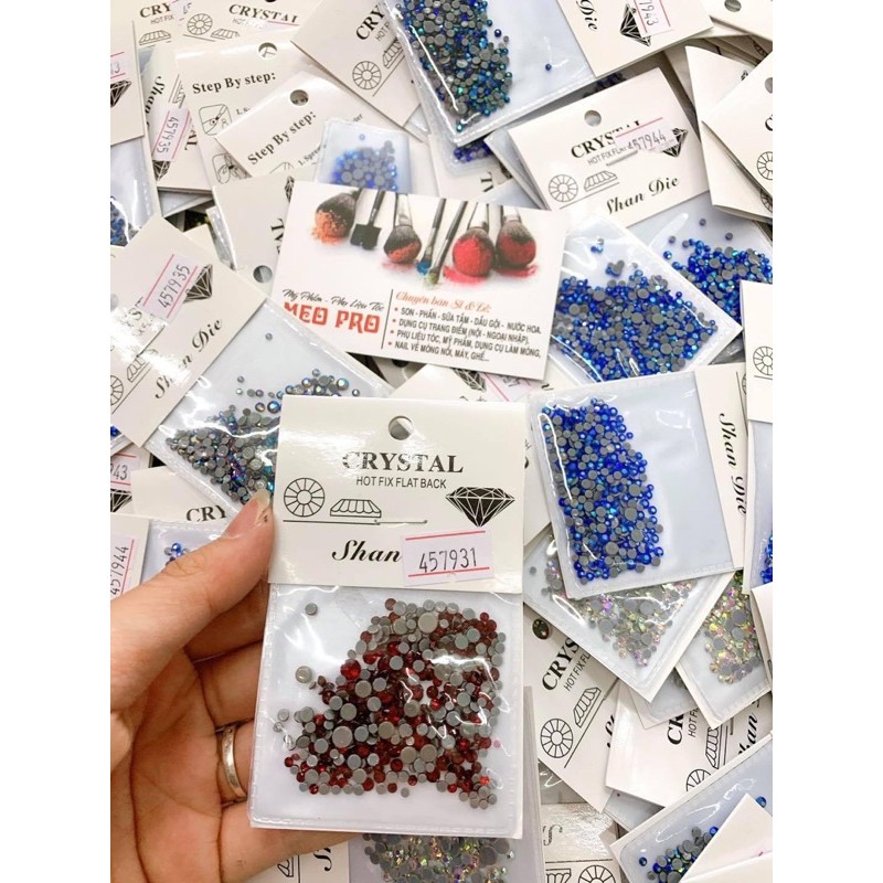 đá chân keo mx size trang trí móng tay chân ( 1 gói 800 viên) trang 2