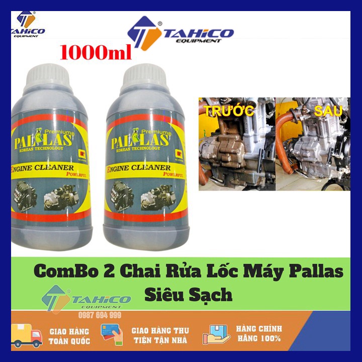 Combo 2 chai tẩy rửa máy động cơ Pallas - Tahico