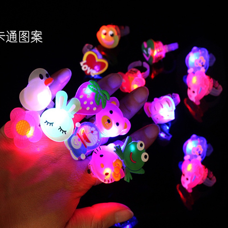 Nhẫn Hình Hoạt Hình Có Đèn LED Phát Sáng Cho Bé