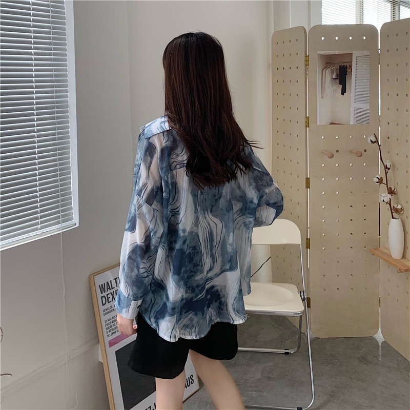 Sơ mi loang gỗ xanh | 11 HIN