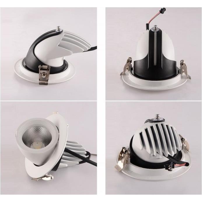 Đèn Led âm trần đế xoay 360 độ 7w, đèn soi tranh, đèn trang trí shop HL Lighting