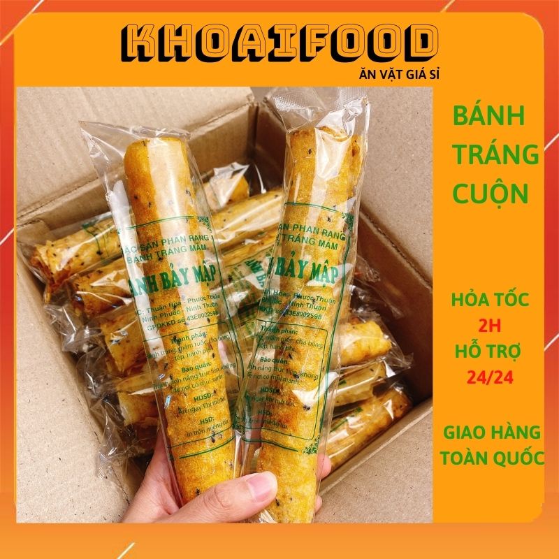 Bánh tráng cuộn mắm ruốc anh Bảy Mập đặc sản Phan Rang (set 10 chiếc)