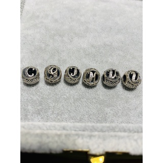 S925 charm bạc thật-hình chữ-Hàng thanh lý