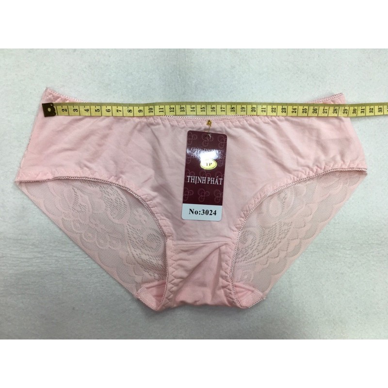 10 Quần lót nữ vải thun lạnh phối ren (3024) HT Hiệu Thịnh Phát.