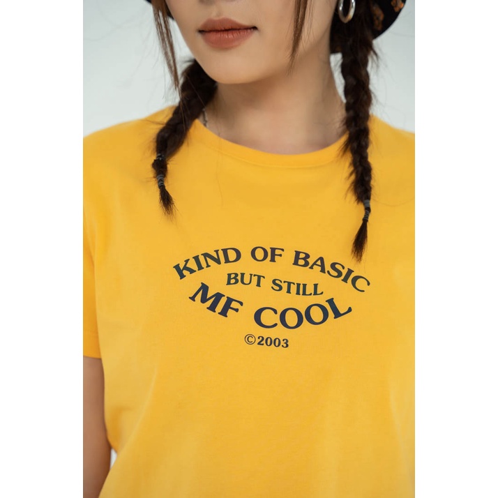 Áo Thun BOO Nữ Dáng Croptop Cotton Cao Cấp In Graphic MF COOL Phong Cách Gen Z