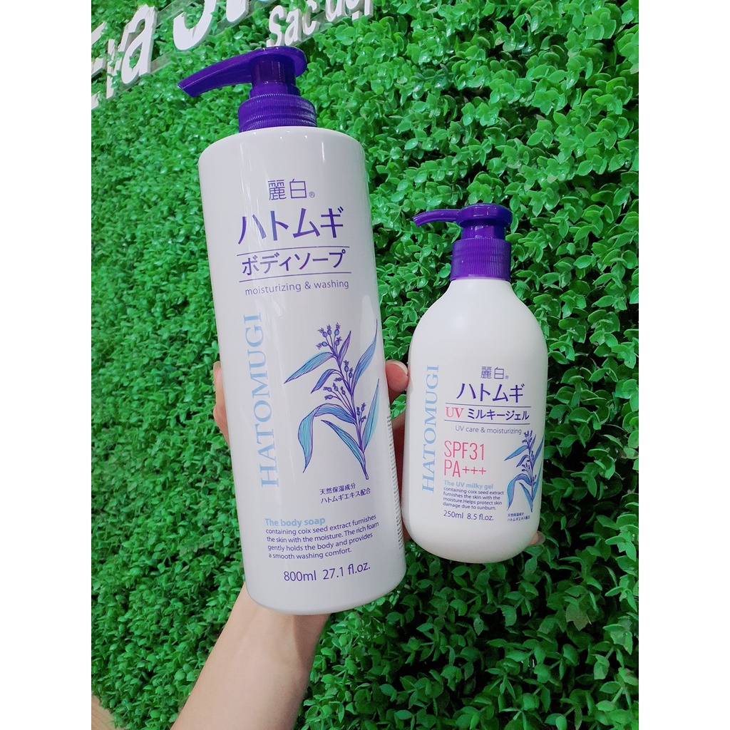Sữa tắm Hatomugi trắng da ý dĩ nhật bản Moisturizing Washing