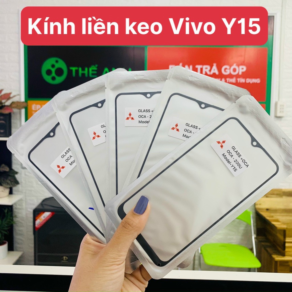 Kính ép màn hình có sẵn keo cho Vivo Y15 OCA