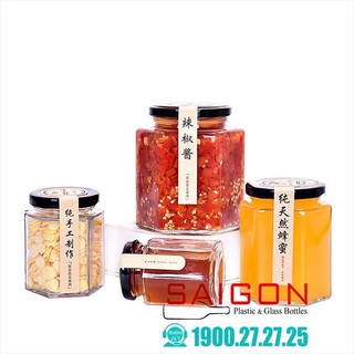 Hũ Thủy Tinh Gia Vị Nắp Thiết | Tùy Chọn Kiểu Dáng và Dung Tích