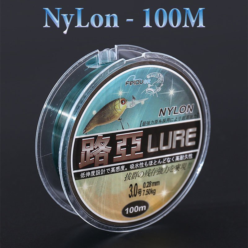 Cước câu cá tàng hình dây câu cá Nylon Gofishing xanh dương tải cá tốt dùng làm dây trục câu cá