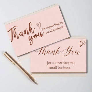 Set 50 Thẻ tag cảm ơn - Thẻ tag thank you - Kích thước 5x8.8cm - HN Decor