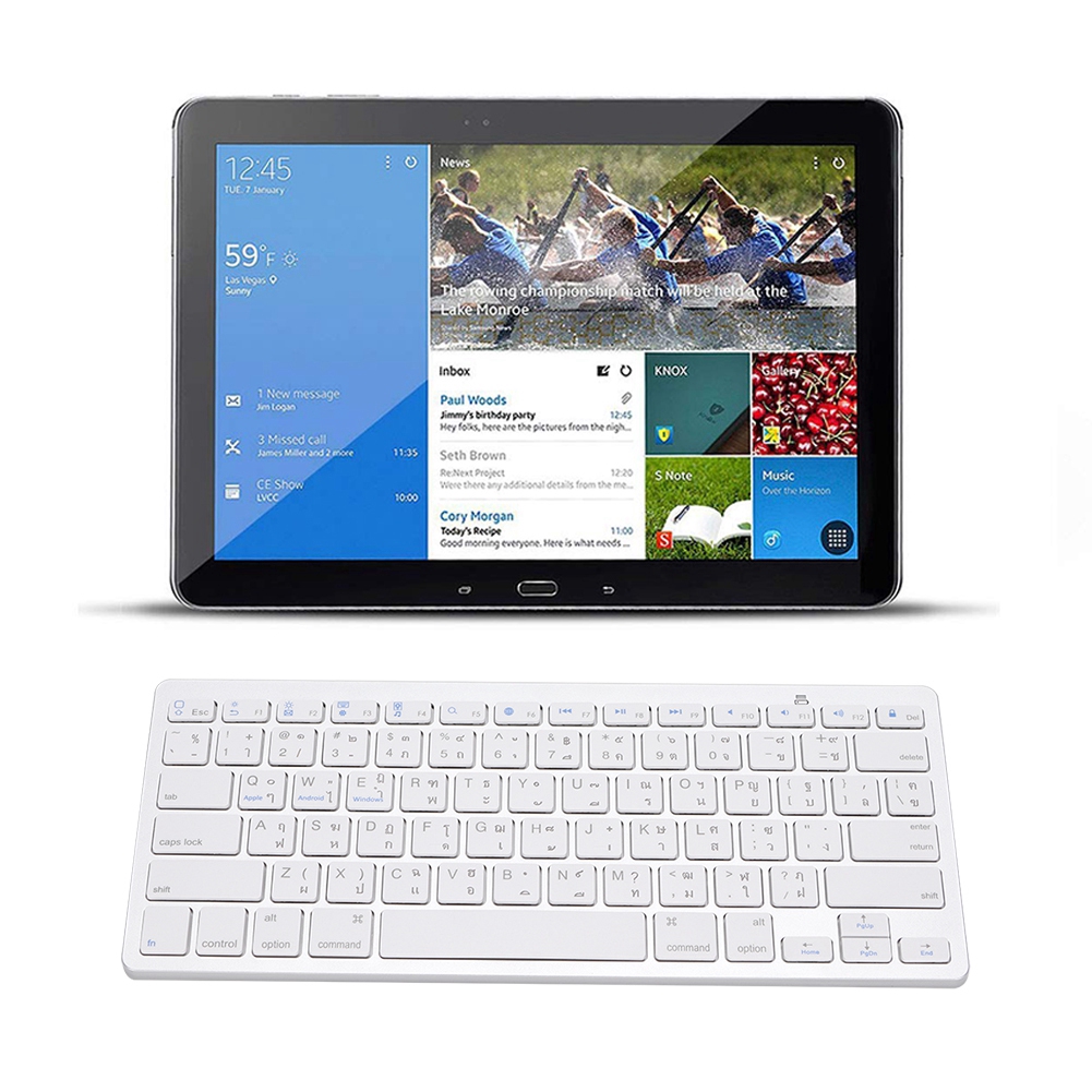 bamaxis Multi-Functional Thai Ultra-Thin Wireless Bluetooth Keyboard For Apple Mac/Windows/Android