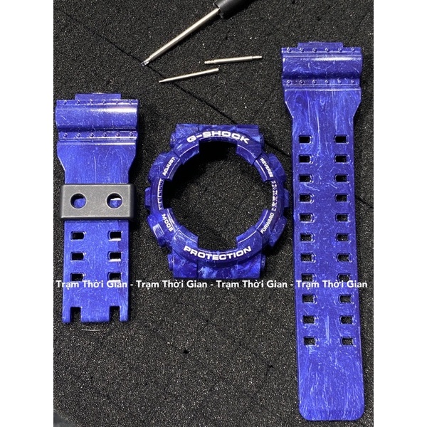 Set vỏ dây đồng hồ nam casio G-Shock GA-110 Xanh gốm sứ minh long
