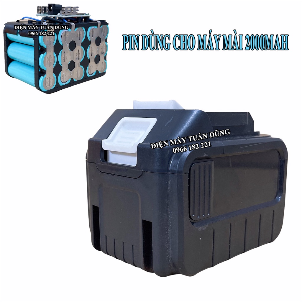 Pin 15 cell xanh Navara 2000mah CHUYÊN DÙNG CHO MÁY MÀI GÓC, MÁY KHOAN ĐỤC BÊ TÔNG Dung lượng 30000mAh